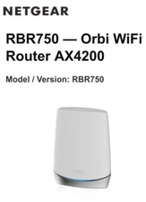 NETGEAR Orbi RBR750 Tri-band Mesh WiFi-6 Router AX4200 (ROUTER ONLY)
