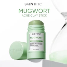 SKINTIFIC Mugwort Acne Clay Mask Stick 40g (reduces redness, inflammation,pores)