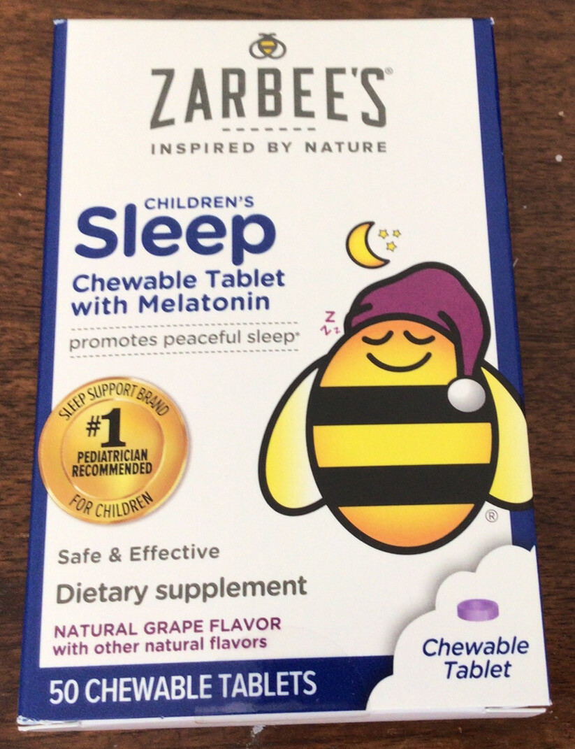 ZARBEE’S CHILDREN’ Sleep 50 Chewable Grape Tablet with Melatonin EXP
