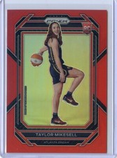2023 Panini Prizm WNBA Red #/199 NO. 145 Taylor Mikesell - Atlanta Dream