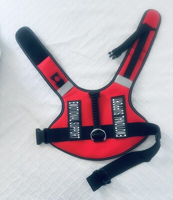 Emotional Support Animal ESA Dog Harness w/ Removeable Patches Size XL
