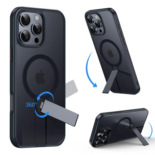 Slim Mag-Safe Case Cover with Adjustable Stand For iPhone 16 Pro Max 15 14 13 12