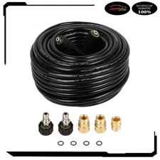 3200 PSI Pressure Washer Hose 100 ft with M22 to 3/8" Quick Connect Adapter