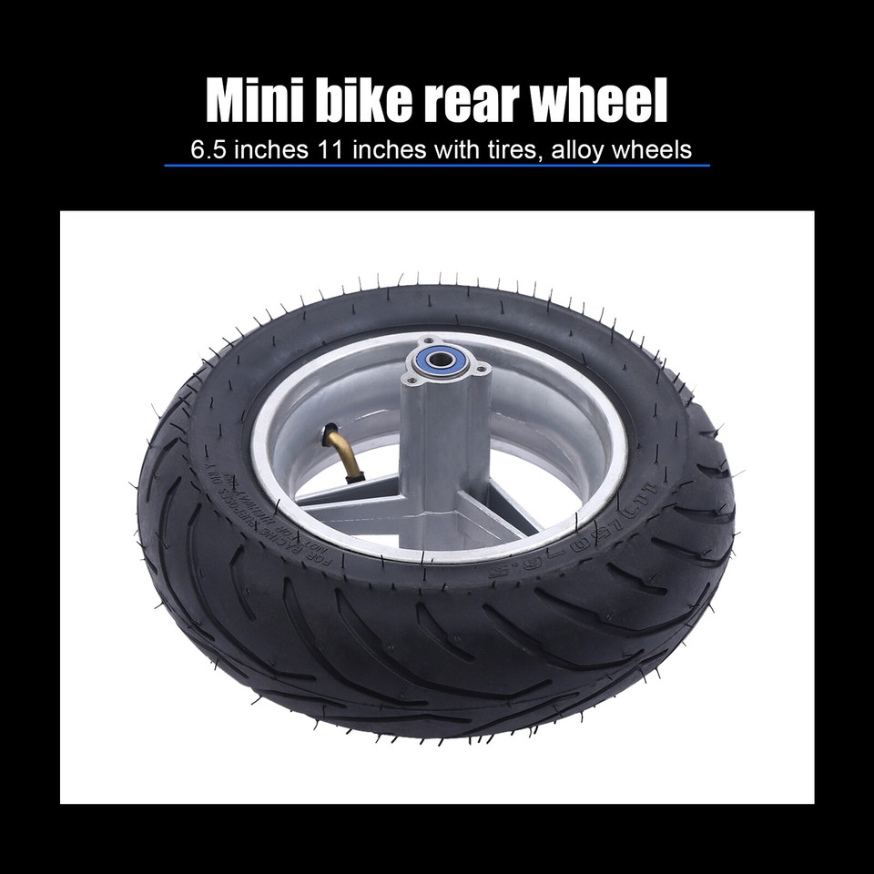 Mini Pocket Bike Wheel 110/50-6.5 Rear Wheel w/ Tyre Alloy Rim Hub ...