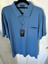 Abicci Coliezione True Heritage Jasper Blue Polo Shirt New + Tag XL Extra Large