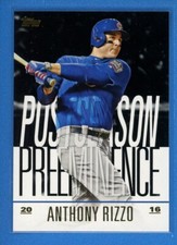 2018 Topps Update Series - Postseason Preeminence BLACK #PO-25 Anthony Rizzo