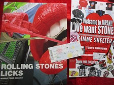 Rolling Stones - Licks Japan Tour 2003  JAPAN Program Tourbook + Yokohama Ticket