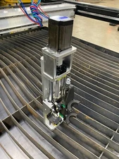 CNC Table Z Axis with Nema 23 Stepper Motor, Floating Head, & E-Stop Breakaway