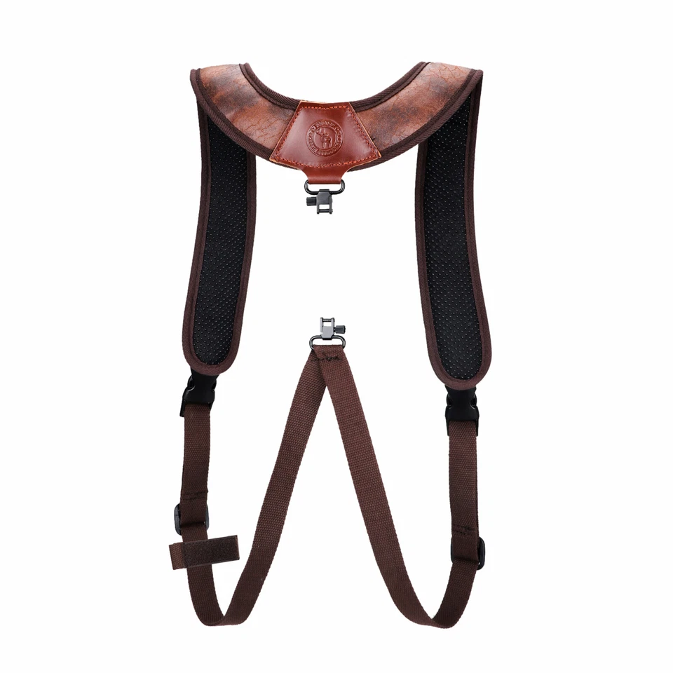 TOURBON Hunting Rifle Shotgun Suspender Gun Carry Rucksack Sling Swivels Padded - Image 3 of 4
