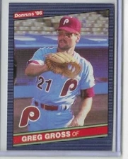 1986 Donruss #163 Greg Gross Philadelphia Phillies