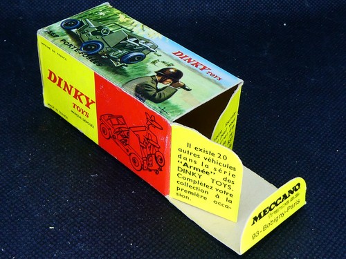 French Dinky Toys 828 Jeep Porte-Fuseée SS10 Rocket Launcher BOX ONLY - Picture 9 of 10
