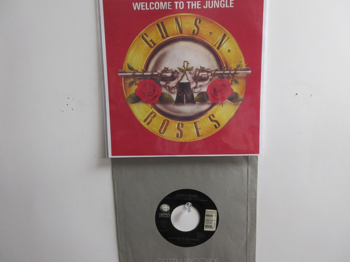 ポスター付 美盤 GUNS - WELCOME TO THE JUNGLE Guns N' Roses – Welcome To The Jungle – Vinyl (Poster Sleeve