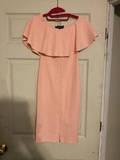 PLT SZ8 peach midi dress