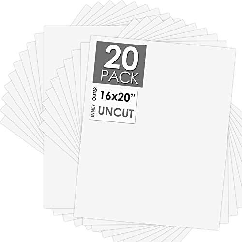 20-Pack 16x20 Uncut Mat Boards Full Sheet for Art Prints Photos Prints - Picture 8 of 8