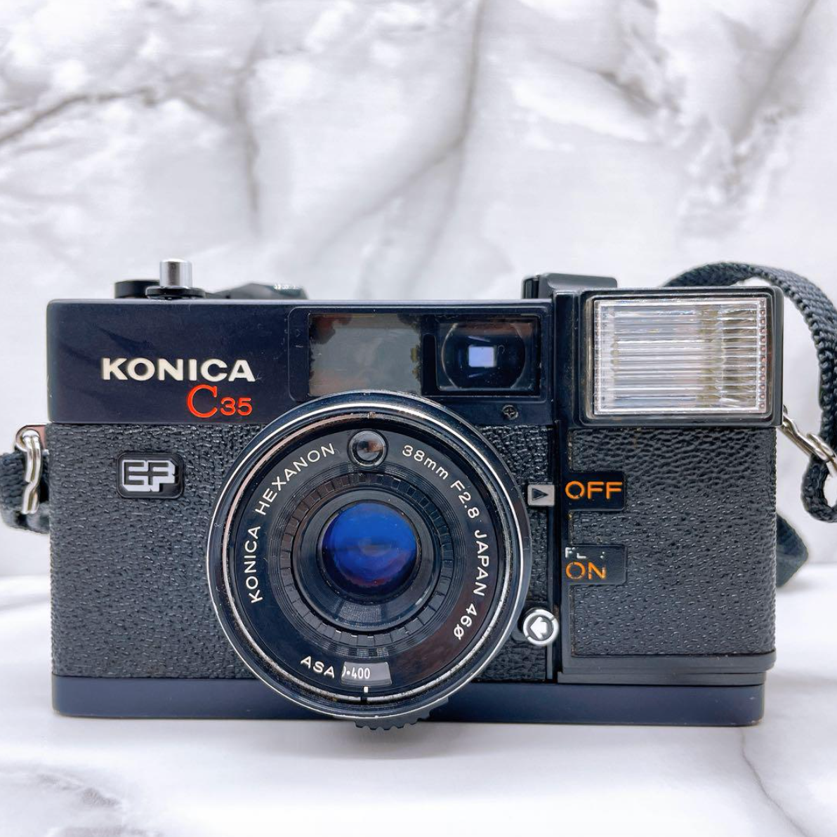 KONICA Film Camera C35 EF Point & Shoot 35mm 38mm f/2.8 Free Ship