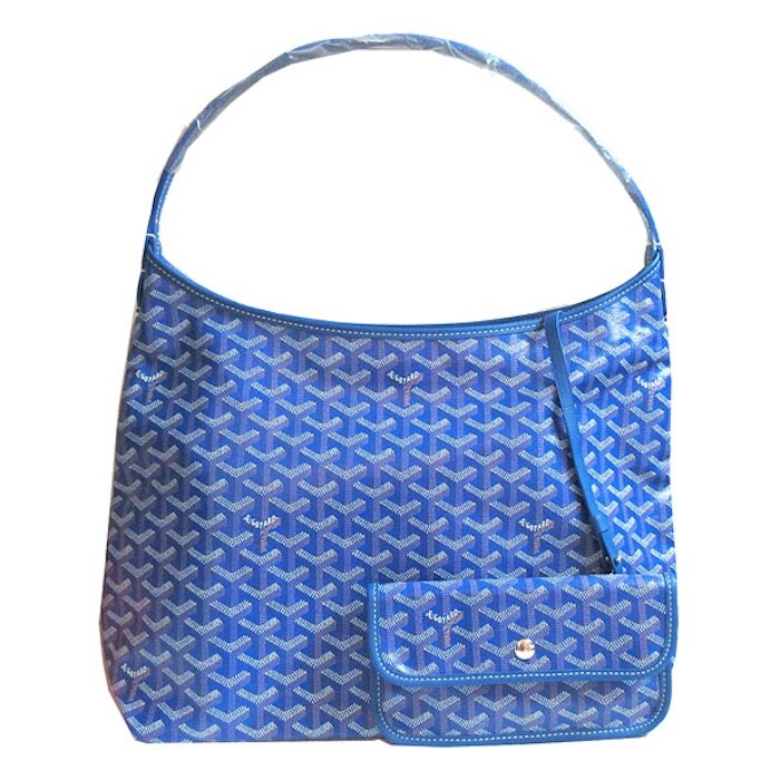 Goyard Boheme Hobo PM Shoulder Bag Pouch Blue Purse Woman