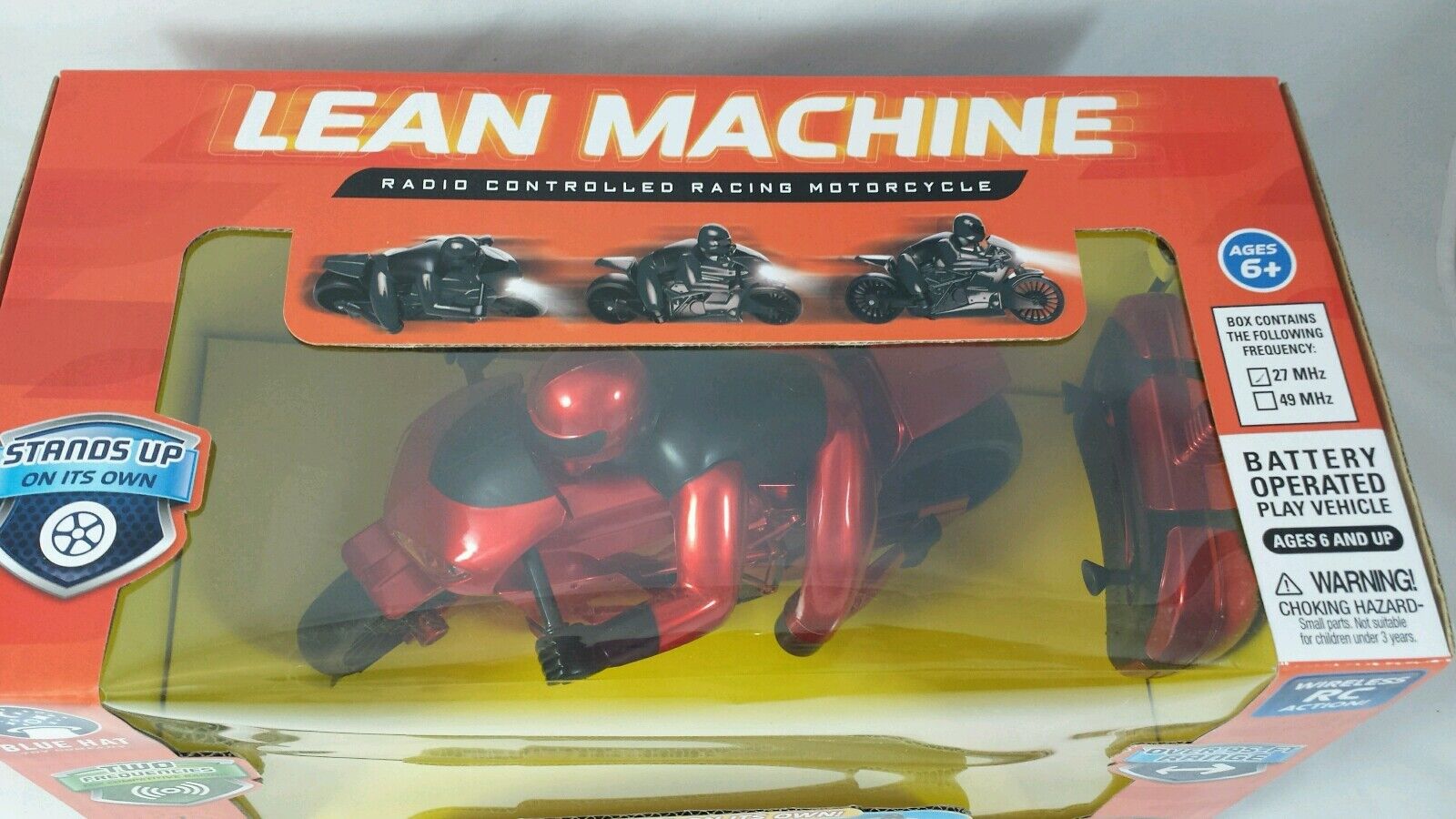 Lean Machine Radio Controlled Racing Motorcycle Wireless RC Action