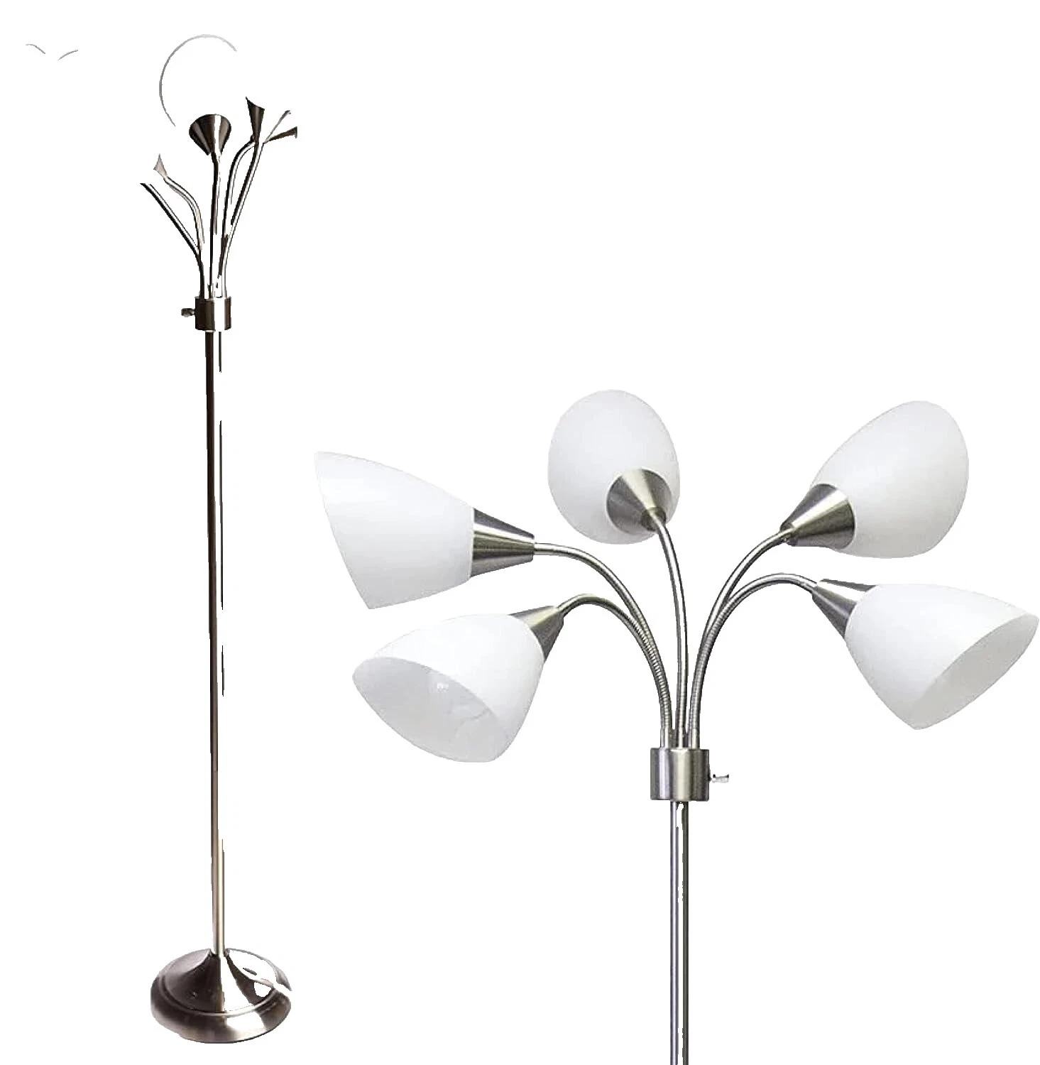 Lámparas de Pie Moderna de acero inoxidable