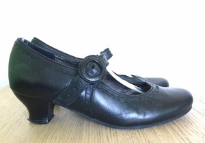 hotter ladies black shoes