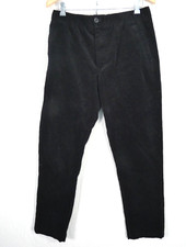 Zara Cord Corduroy Mens Trousers Black Jeans Straight Fit Pockets Classic Size M