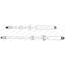 FERODO Bremsschlauch für Peugeot 208 CA_ CC_ 1.2 PureTech 82 1.6 HDi 1.5 FHY2745