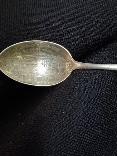Antique Sterling Silver Colombian Exposition, Chicago Souvenir Spoon - Picture 6 of 8