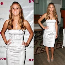 Vintage DOLCE & GABBANA D&G 2009 Bustier Corset Zip White Midi Slip Dress IT42