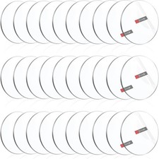 30pcs 2.5 inch Clear Plexiglass Sheet 1/16 Inch Thick Disc Circle Acrylic Sheets