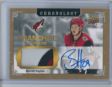 2019 Upper Deck Chronology Franchise Finds Relics 06/25 Barrett Hayton Auto