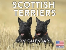 Scottish Terrier Calendar 2026 Scottie Monthly Wall 12 Month Made In USA