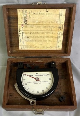 Kabelspannungsmesser, Tensiometer, Maritim, Luftfahrt, Pacific Scientific Co, USA