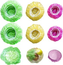 100 Pieces Elastic Food Containers Covers Durable Plates Bowl Plate Covers