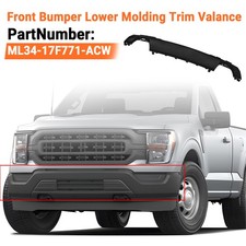 ML34-17F771 For Ford F150 2021 2022 2023 Front Bumper Lower Molding Trim Valance