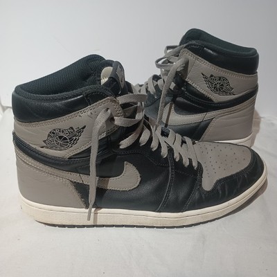 Nike Air Jordan 1 Shadow Size 10.5 2018 555088-013 VGUC Clean Black/Gray