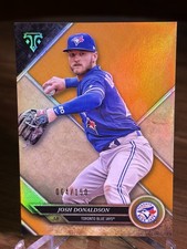 2017  Topps Triple Threads #29 Josh Donaldson Amber  SP #d /150! BLUE JAYS