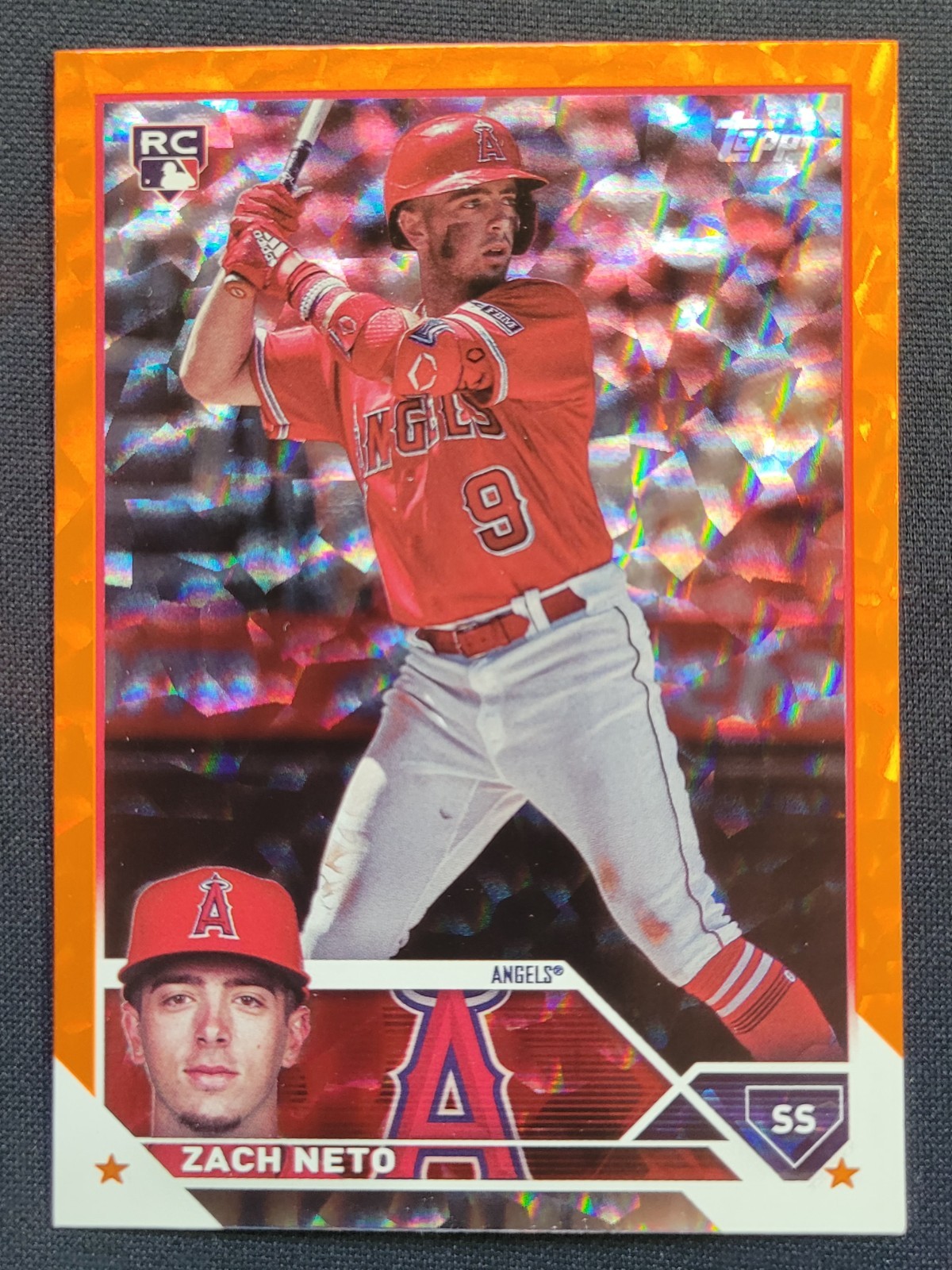 2023 Topps Update Orange Foil /299 Zach Neto RC #US98