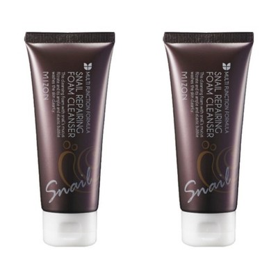 MIZON Snail Repairing Foam Cleanser 62g*2Pcs - FREE SHIPPING