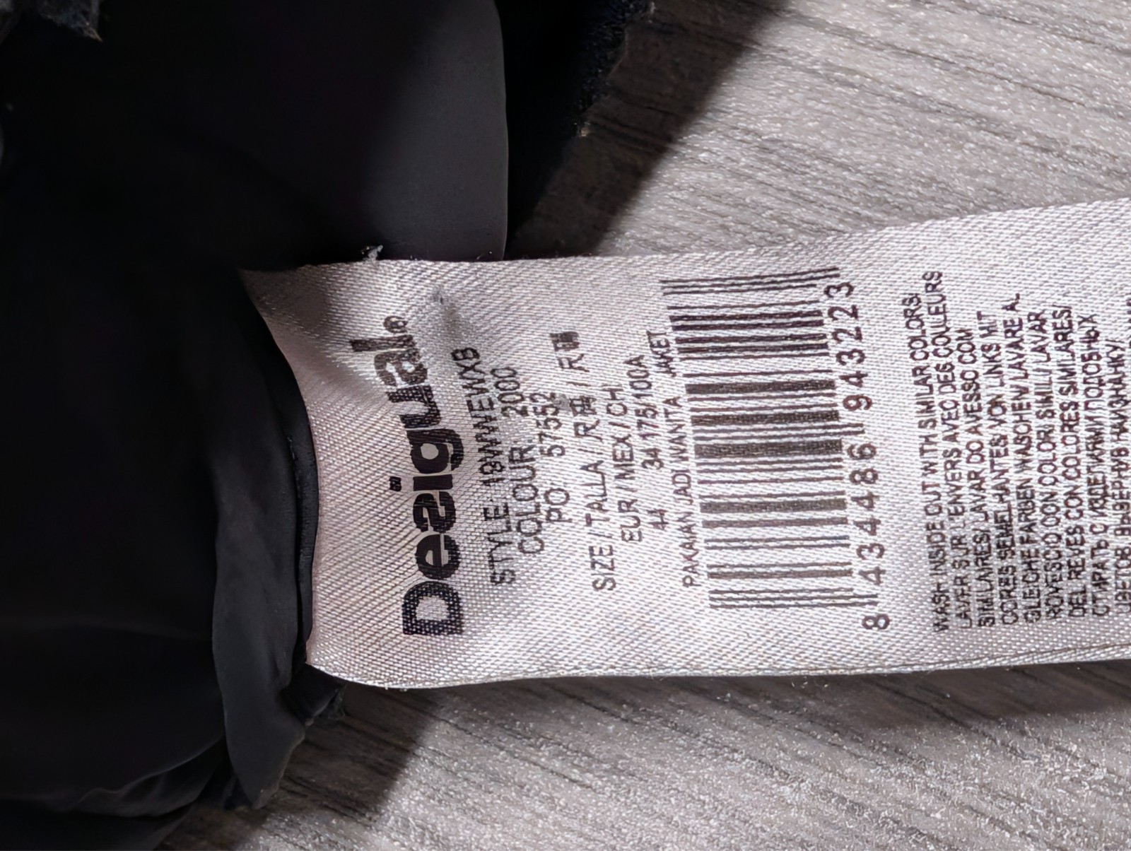 Desigual Black Patterned Puffer Jacket Floral Lov… - image 12