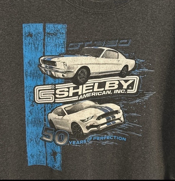 Ford Mustang Shelby Cobra 50 Year Anniversary T-Shirt Men’s XL 1966-2016