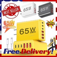 65W Super Fast Charger USB Type C Android iPhone Charger Fast Charging US