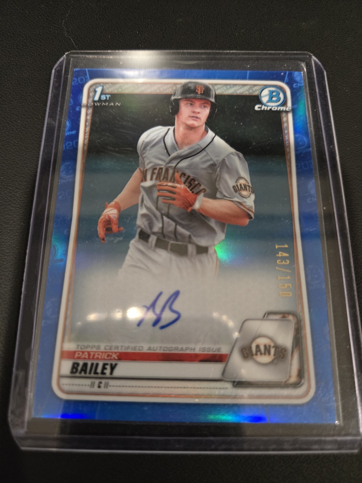 2020 Bowman Draft - Autographs Patrick Bailey #CDA-PB Blue Refractor /150 