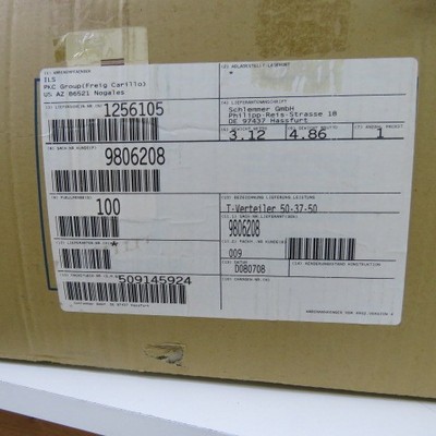 SCHLEMMER  9806208 Qty of 6 per Lot CONNECTOR