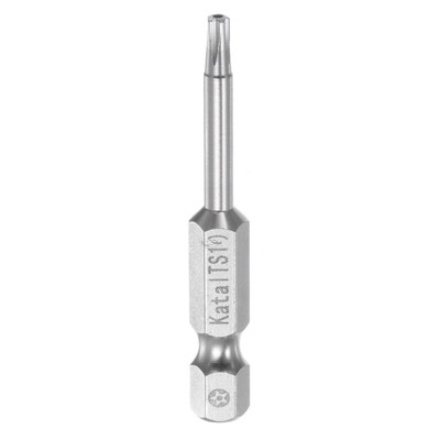 TS10 Magnetic Security Star 5Point Torx Screwdriver Bit 1/4'' Hex Shank 2'' Length