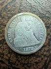 1872 Seated Liberty Half Dime 90% US Silver
