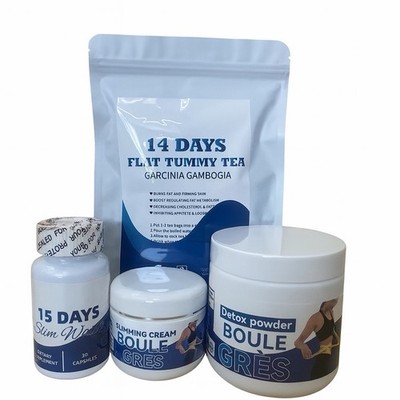 Boule Gres Detox Slimming Set 14 Days Garcinia Cambogia Tea Capsules Cream