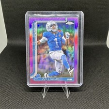 Jameson Williams 2023 Topps Chrome Purple Refractor /399 Lions #97 WR
