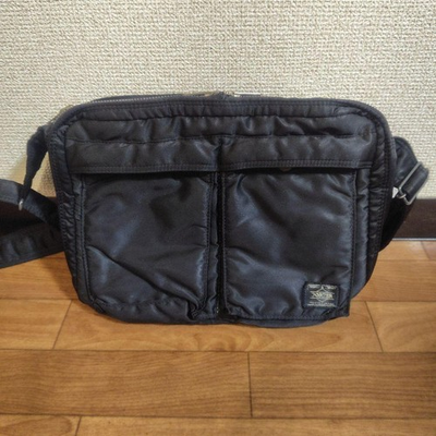 #ad Yoshida Porter Tanker Shoulder Bag Nylon Black Men#x27;s From Japan $139.00