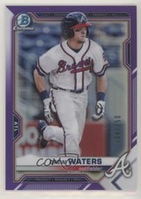 2021 Bowman Chrome Prospects Purple Refractor 104/250 Drew Waters #BCP-160 0i40