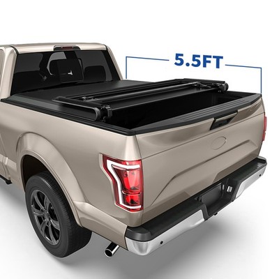 Truck Bed Tonneau Cover Tri-Fold for 2015- 2026 Ford F-150 F150 5.5ft Waterproof