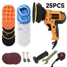 Car Polishing Machine Electric Polisher Buffer Sander 5" 7" Buffing Sponge Kit